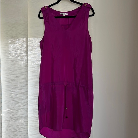 AMANDA UPRICHARD Silk dress fuchsia medium - Picture 1 of 7